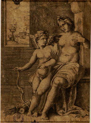 Anonimo italiano - Venere e Cupido